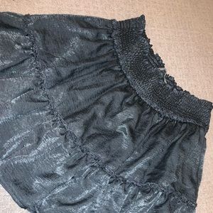 Grey elastic waistband skirt